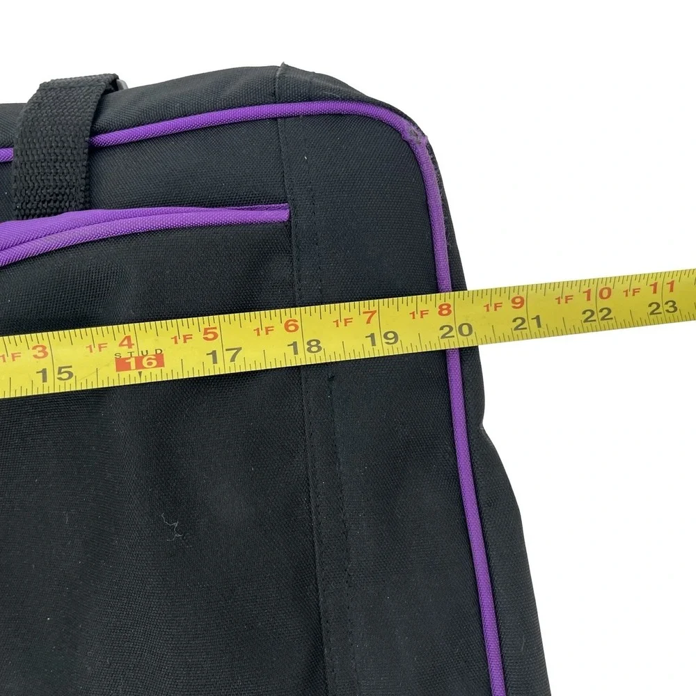 Vintage High Sierra Garment Bag Black Purple Suit Travel Luggage Shoulder 23in